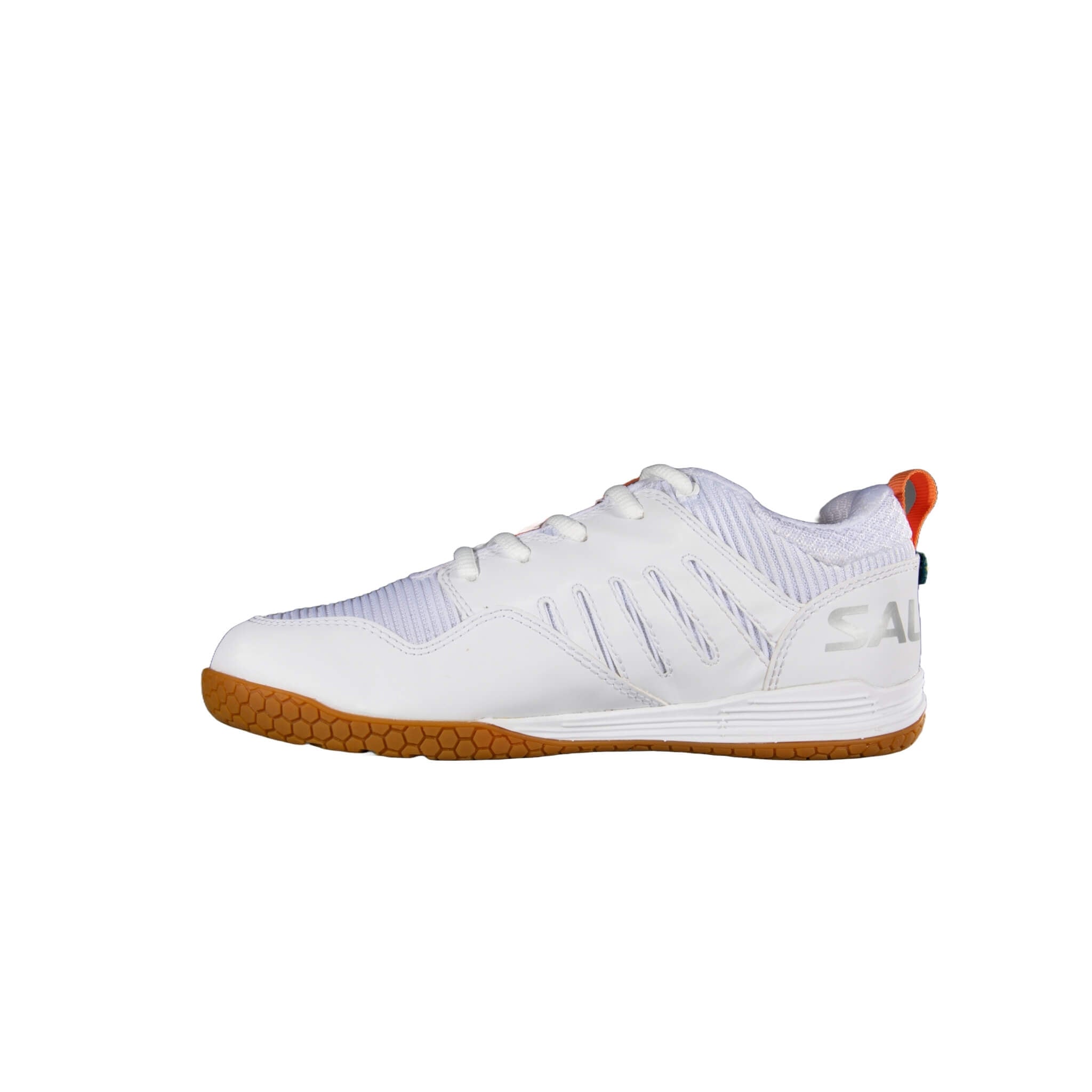 Salming Innebandyskor Rival 2 JR White/Nectarine-Innebandy24
