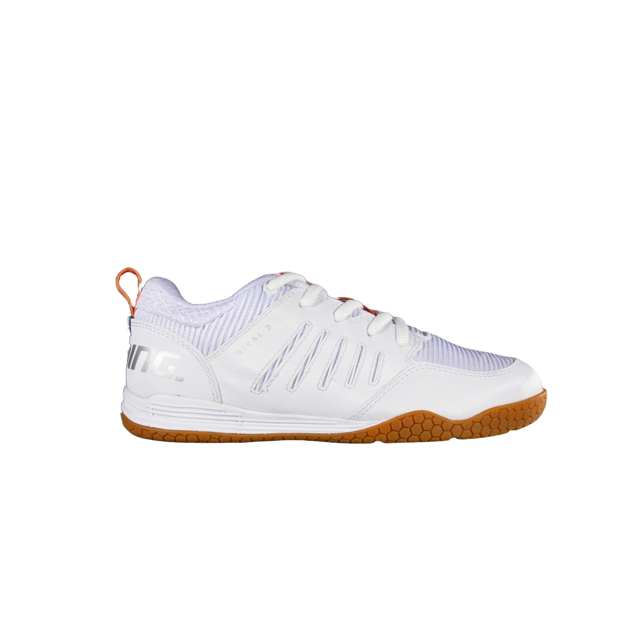 Salming Innebandyskor Rival 2 JR White/Nectarine-Innebandy24