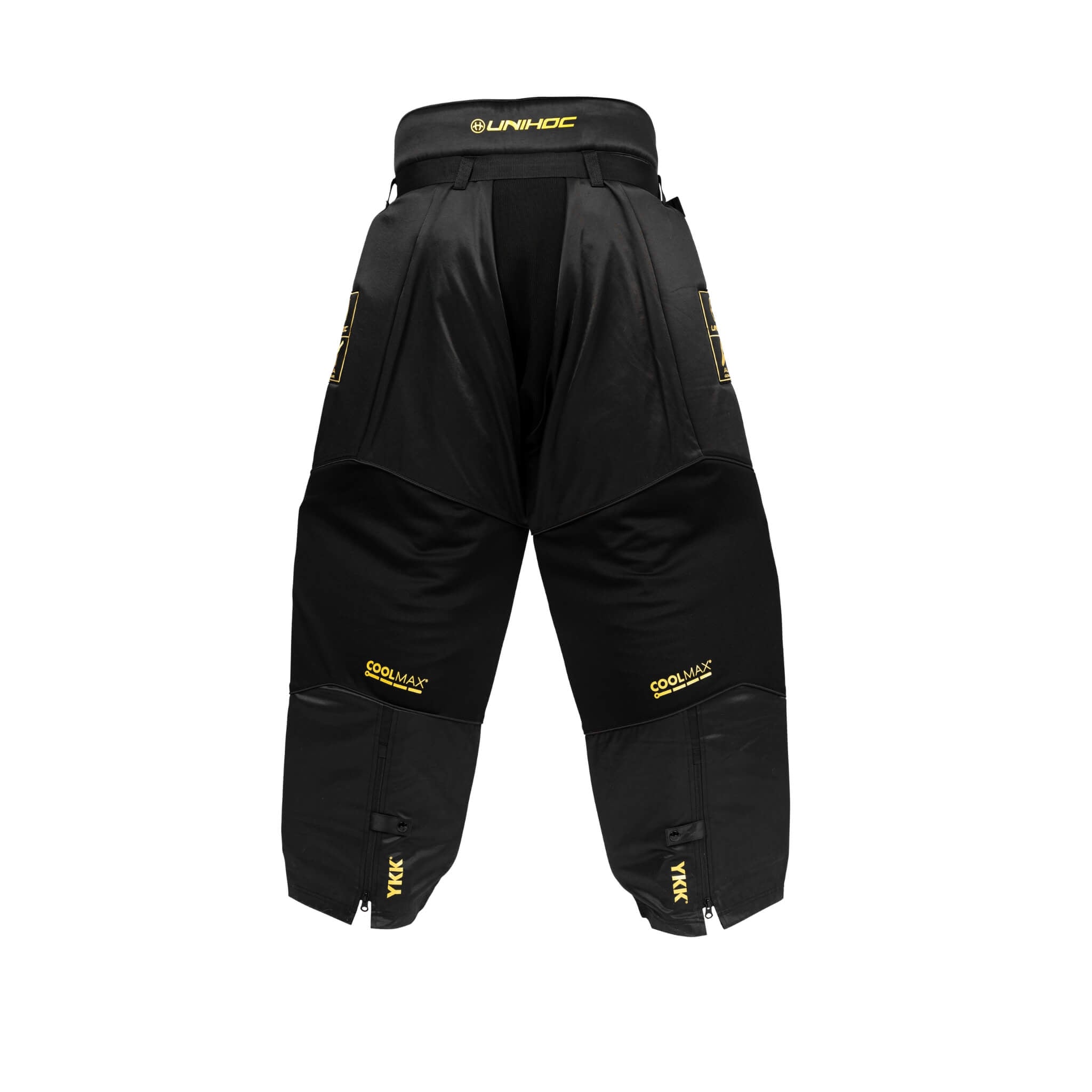 Unihoc Målvaktsbyxa ALPHA Evolab Black/Gold-Innebandy24