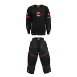 Zone Målvaktspaket SR: Tröja och Byxor PRO Black/Red-Innebandy24