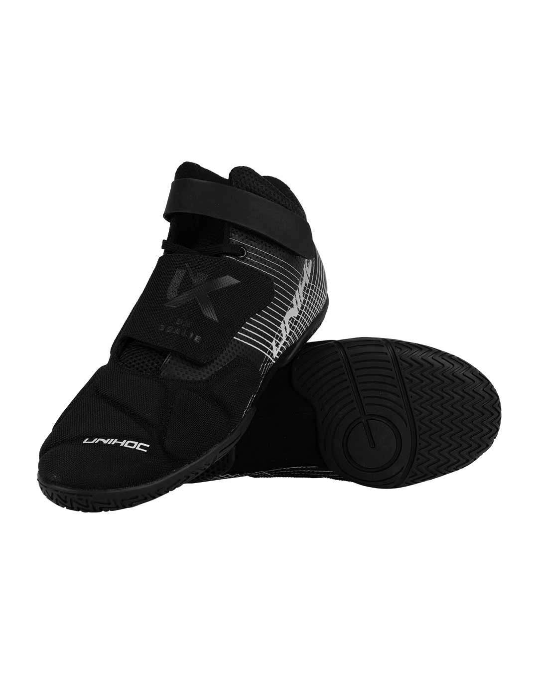 Unihoc Målvaktsskor UX Black/Silver-Innebandy24