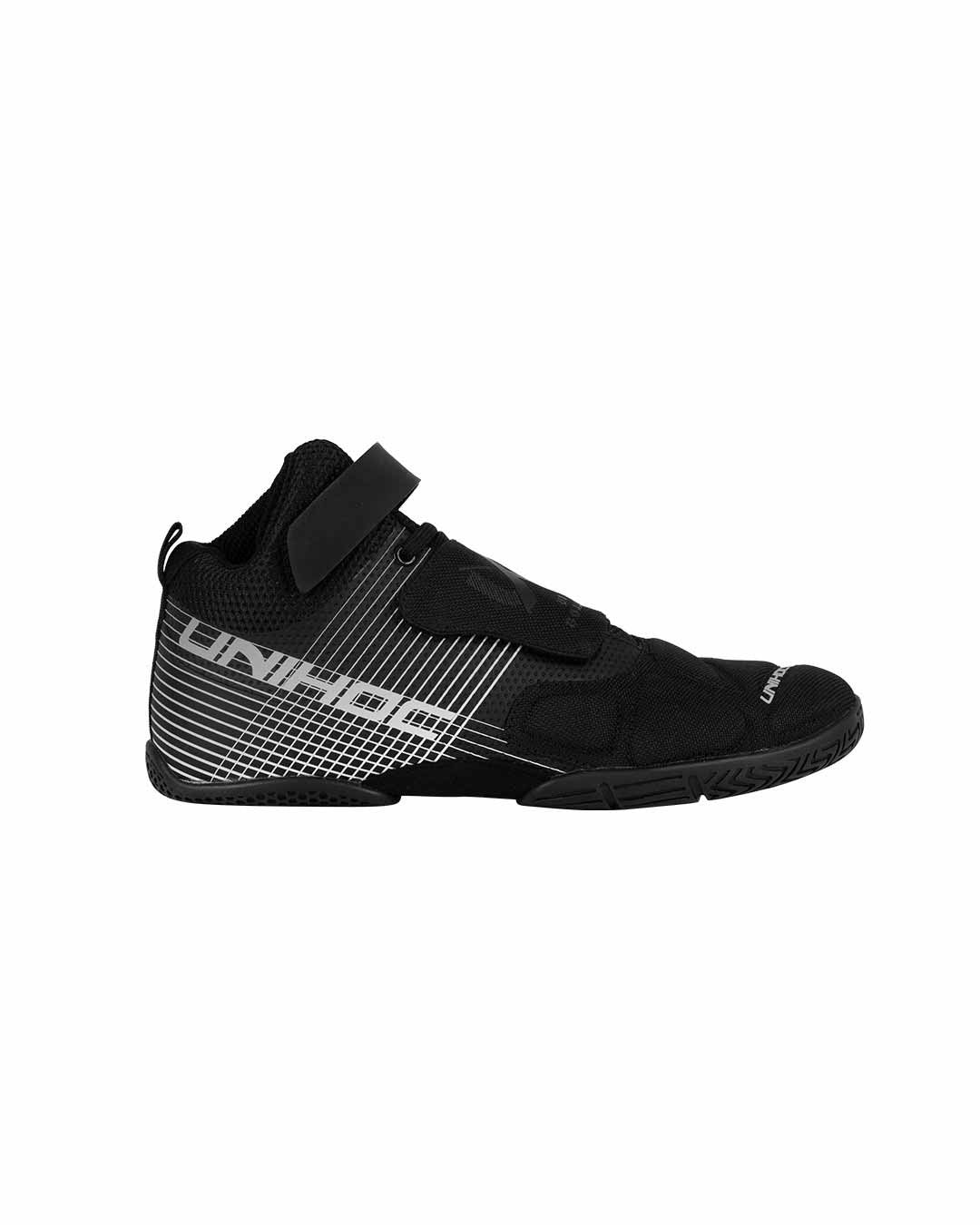 Unihoc Målvaktsskor UX Black/Silver-Innebandy24