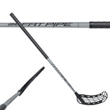 Fat Pipe Floorball Stick COMET Raw 27 Silver/Black