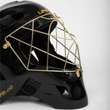 Unihoc Målvaktshjälm ALPHA PRIME Evolab Black/Gold