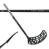 Fat Pipe Floorball Stick RAW 27 Low Kick CTRL SLICKS Coal Black/Space Grey