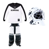 Blindsave Målvaktspaket VAULT SR: Tröja, Byxa, Hjälm White/Black