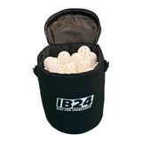 IB24 Bollväska 40L Svart + Unihoc Innebandyboll Crater White 50-pack