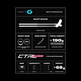 Fat Pipe Floorball Stick NEXT-G 31 CTRL SLICKS FH2 Baby Blue/Le Pink