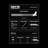 Fat Pipe Floorball Stick RAW 26 Thin SILK Diamond White