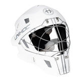 Unihoc Goalie Mask INFERNO 66 (Round Cage) White/Silver
