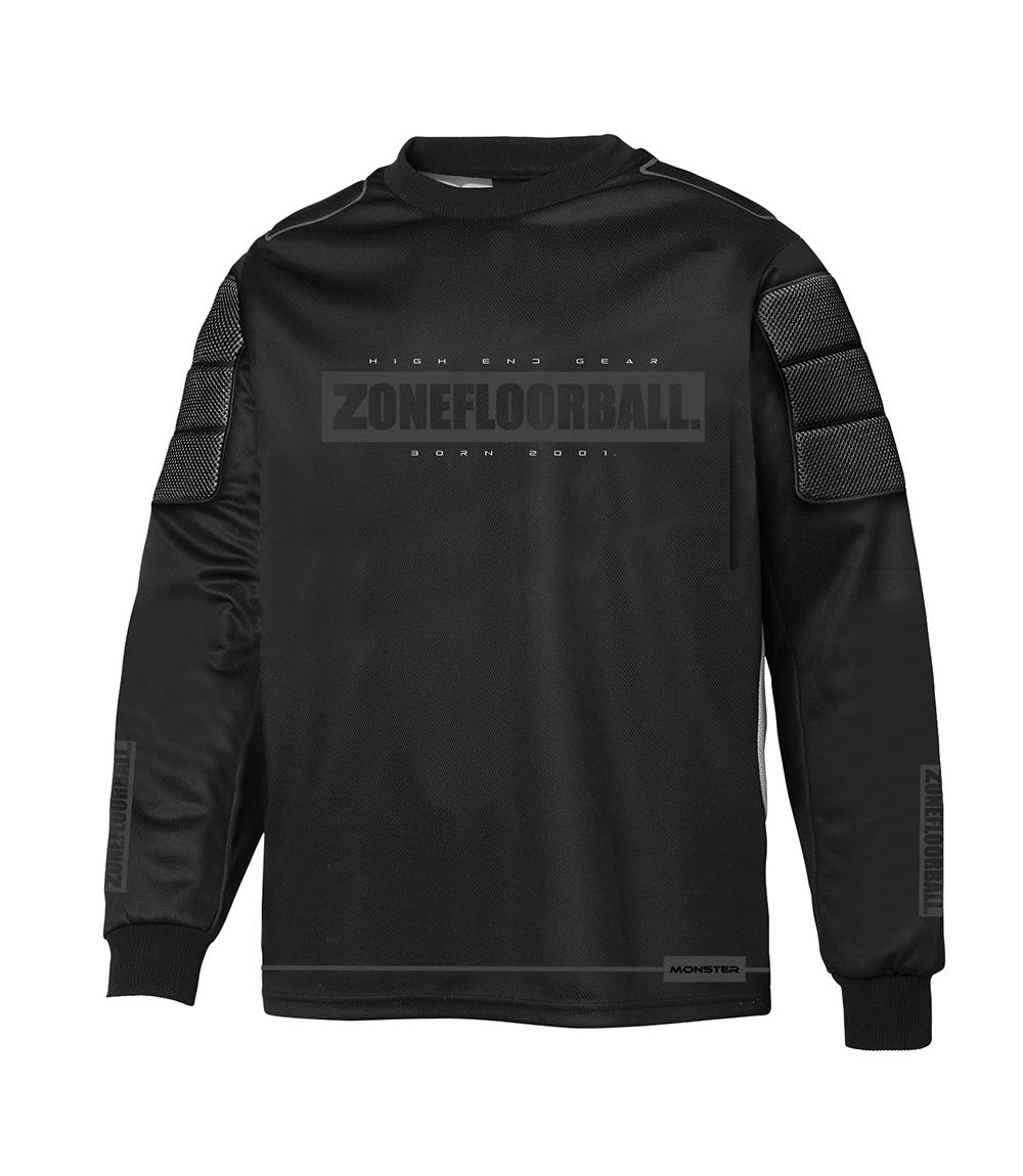 Zone Målvaktströja MONSTER2 SR Black, Svart målvaktströja från Zone