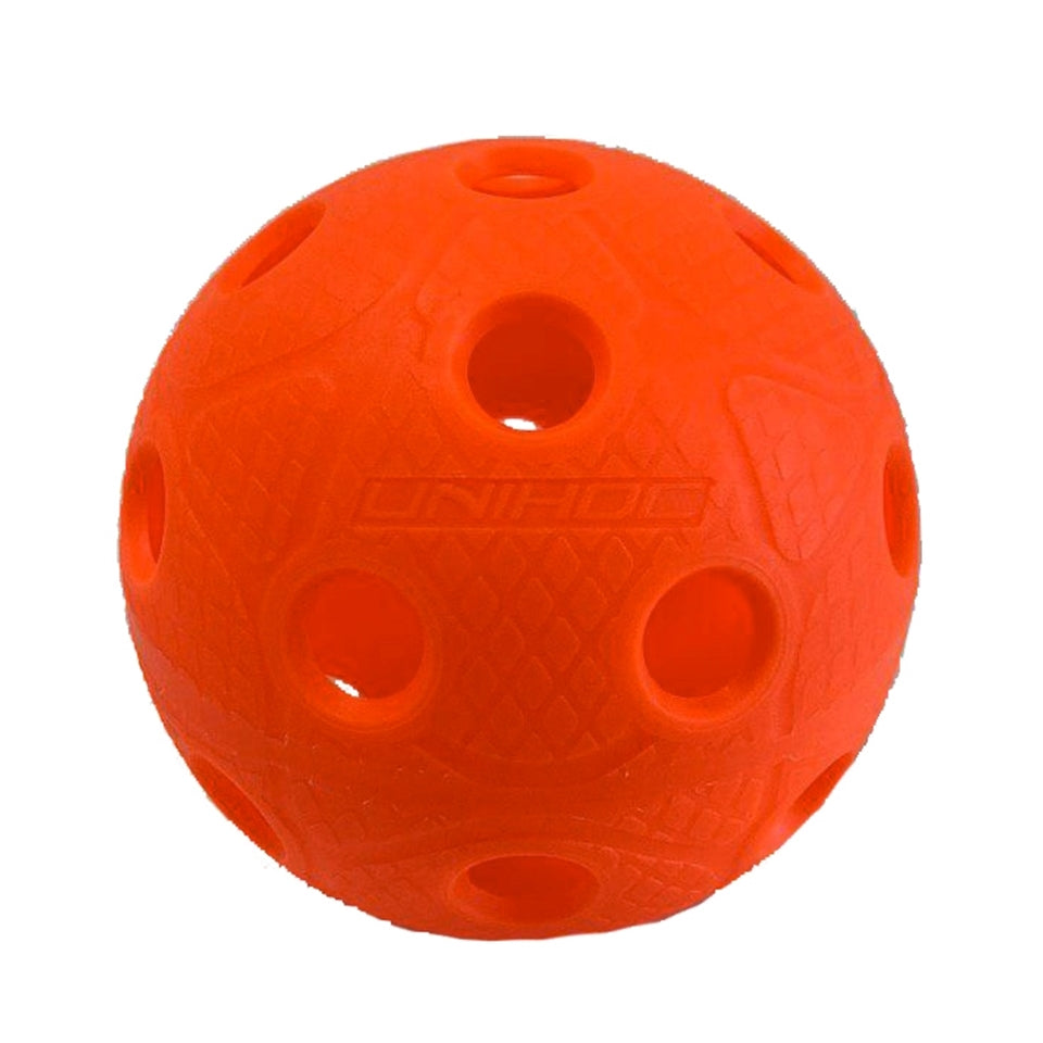 Unihoc Innebandyboll "Dynamic Match Ball WFC" Hot Orange, Orange innebandyboll från Unihoc